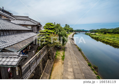 伊勢 おはらい町 五十鈴川 伊勢 おはらい町 五十鈴川 16658119