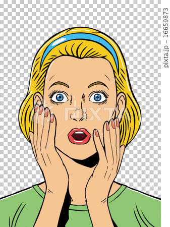 アメコミ　女性　顔　２ 16659873