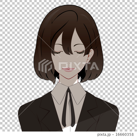 女性嚴肅的眼睛關閉 16660358