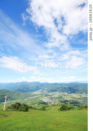 美しい白馬の景色、八方尾根スキー場から 美しい白馬の景色、八方尾根スキー場から 16661610