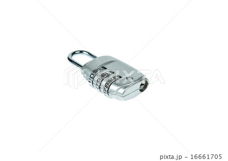 Combination padlock isolated on white background Combination padlock isolated on white background 16661705
