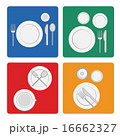 vector illustration tableware serving 16662327