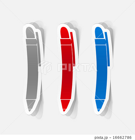 paper sticker: icons pen 16662786