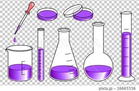 実験器具セット - 紫 16665536