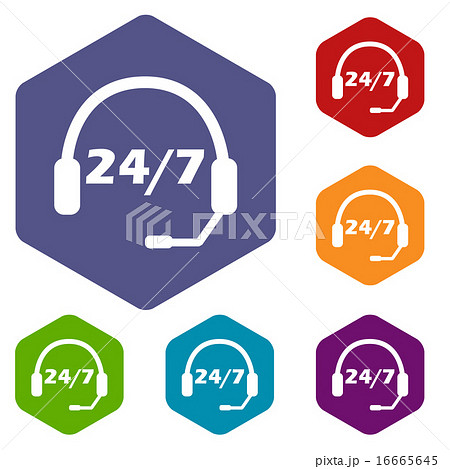 Support rhombus icons 16665645