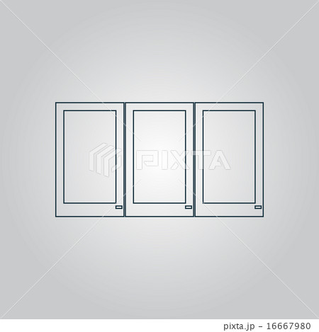 Three window icon, sign and button Three window icon, sign and button 16667980