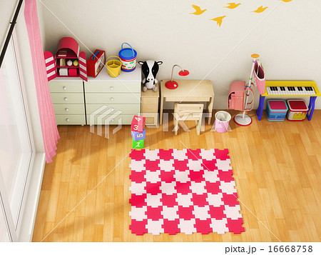 子供部屋のイラスト素材