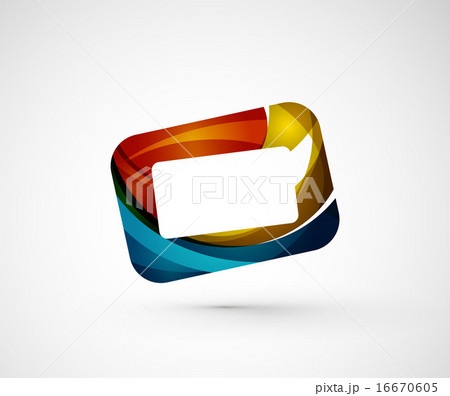 Abstract geometric company logo frame, screen Abstract geometric company logo frame, screen 16670605