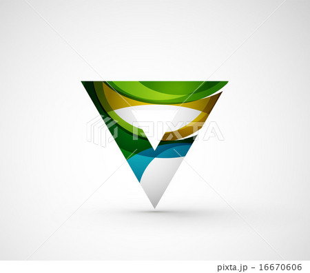 Abstract geometric company logo triangle, arrow Abstract geometric company logo triangle, arrow 16670606