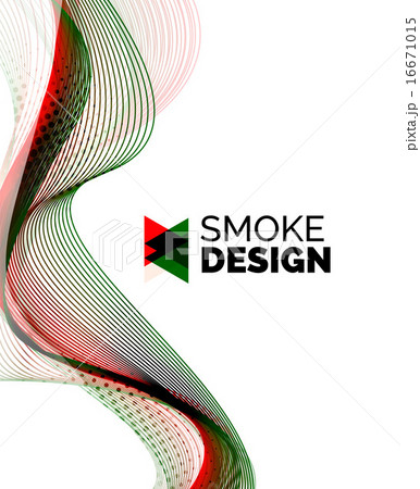 Color smoke wave on white - design element Color smoke wave on white - design element 16671015