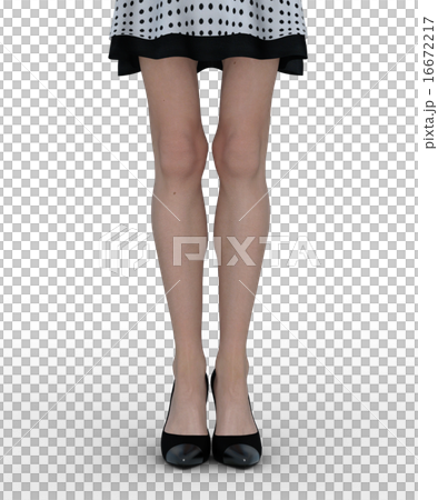 Ideal Women S Leg Body Parts Perming 3dcg Stock Illustration