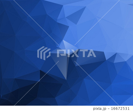 Blue low poly background. 16672531