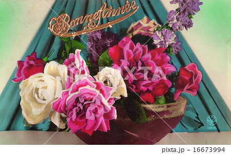 French antique postcard flower 29 16673994