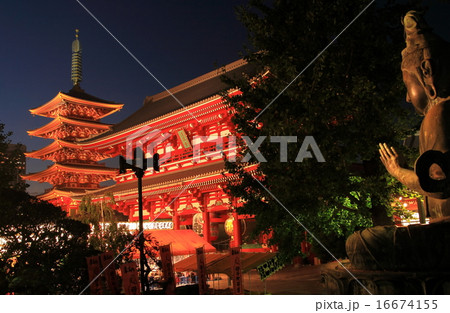 浅草寺夜景 16674155