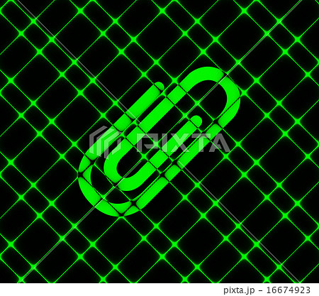 Paper clip icon symbol Flat modern web design with 16674923