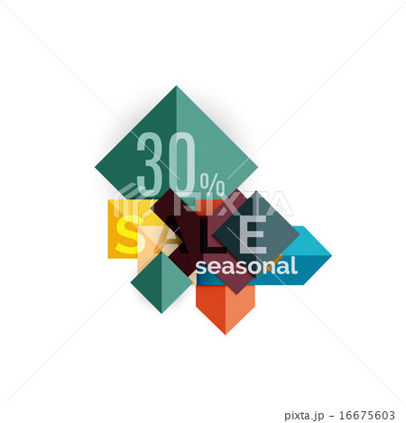 Sale geometric shapes banner with text Sale geometric shapes banner with text 16675603