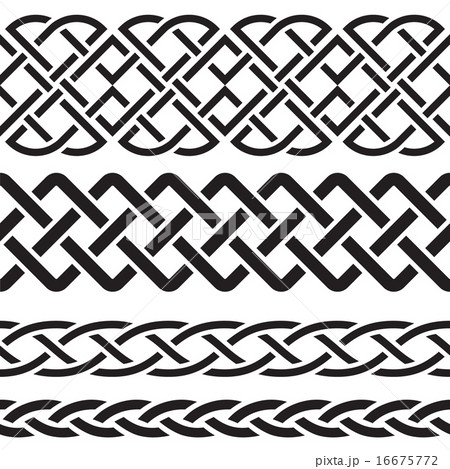Set of Celtic Pattern Borders 16675772
