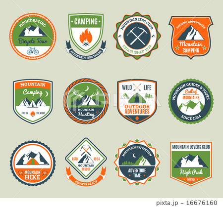 Mountain Adventure Emblems 16676160