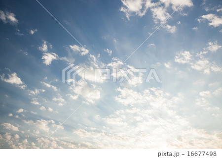 Clouds and sunrays at sunrise Clouds and sunrays at sunrise 16677498