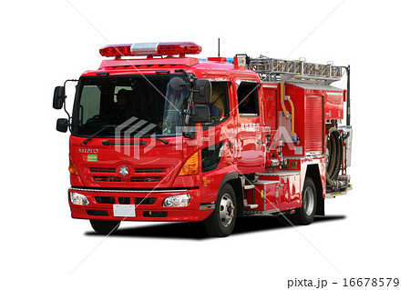 消防車（白バック） 16678579