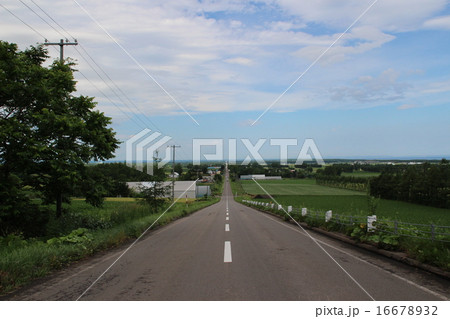 天に続く道(北海道斜里町) 天に続く道(北海道斜里町) 16678932