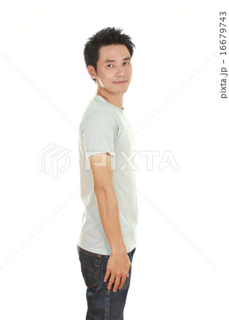man with t-shirt (side view) man with t-shirt (side view) 16679743