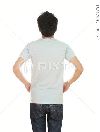 man with blank t-shirt man with blank t-shirt 16679751