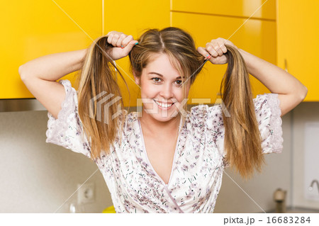 Young happy playful girl 16683284