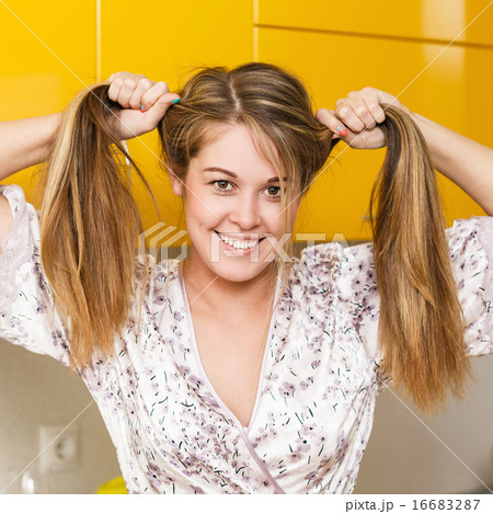 Young happy playful girl 16683287