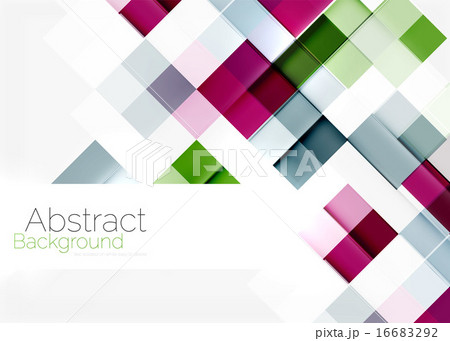 Square shape mosaic pattern design. Universal modern composition 16683292