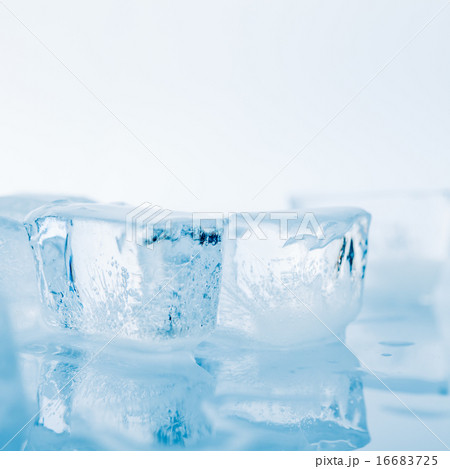 Ice cubes on a white background 16683725