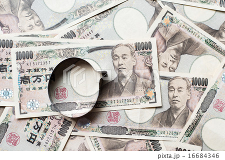 一万円と吹き出し 一万円と吹き出し 16684346