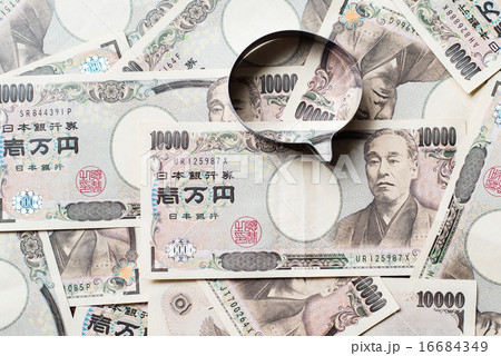 一万円と吹き出し 一万円と吹き出し 16684349