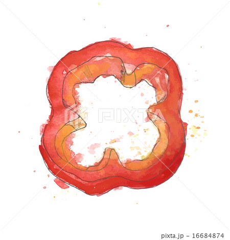 Red bell pepper 16684874