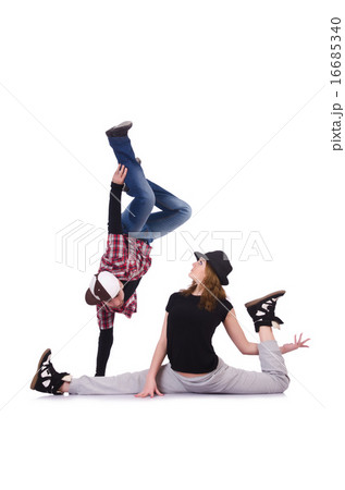 Pair of dancers dancing modern dances Pair of dancers dancing modern dances 16685340