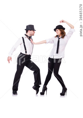 Pair of dancers dancing modern dances Pair of dancers dancing modern dances 16685370
