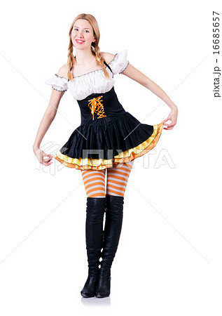 Young woman in traditional german costume 16685657