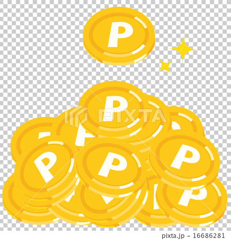 Mountain Of Point Coins Stock Illustration