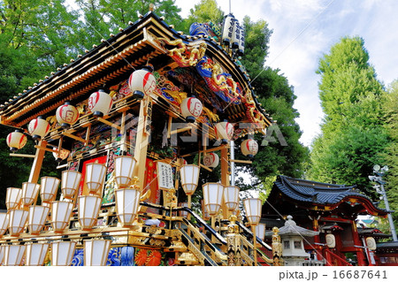 秩父川瀬祭りの屋台 16687641
