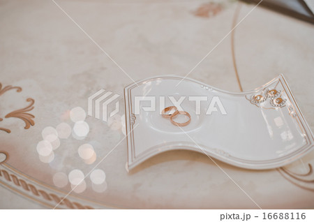 Wedding rings on a support 1731. Wedding rings on a support 1731. 16688116