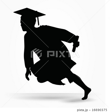 girl silhouette in a gown 16690375