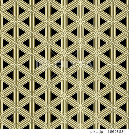 組子文様 胡麻柄 銀 黒 2 組子文様 胡麻柄 銀 黒 2 16693884