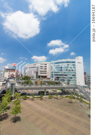 埼玉県川口駅 東口駅前広場 ロータリー 埼玉県川口駅 東口駅前広場 ロータリー 16694187