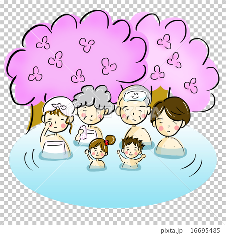 Family and hot springs Family and hot springs 16695485