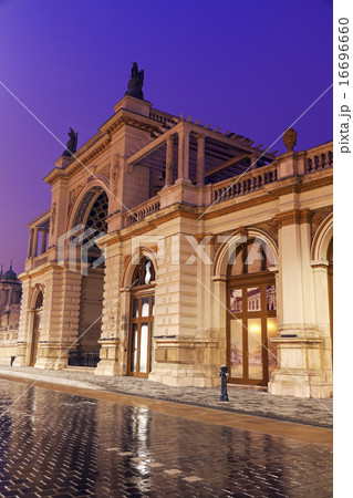 Varkert Bazar entrance illuminated at night Varkert Bazar entrance illuminated at night 16696660