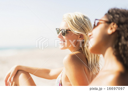 Female friends on beach  Female friends on beach  16697097