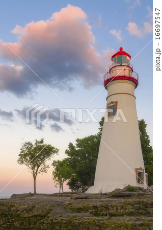 Low angle view of Marble Head Lighthouse Low angle view of Marble Head Lighthouse 16697547