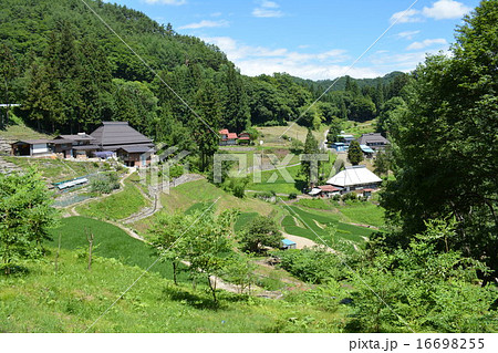 長野県の集落と棚田:大町市八坂地区押の田集落 長野県の集落と棚田:大町市八坂地区押の田集落 16698255