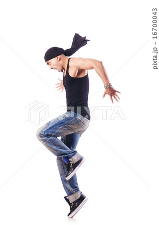 Dancer dancing on the white 16700043