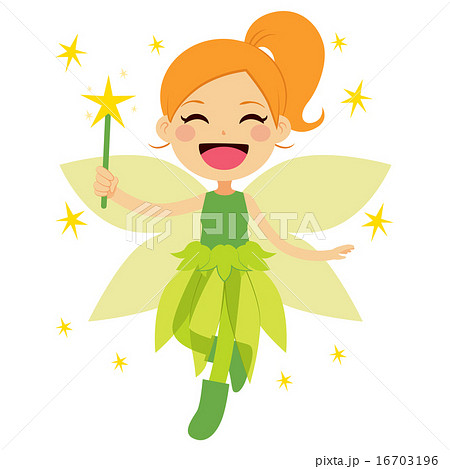 Cute Green Fairyのイラスト素材